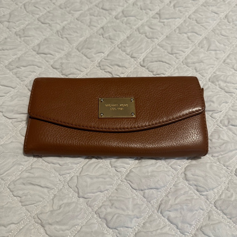 Michael Kors Tan Leather Wallet